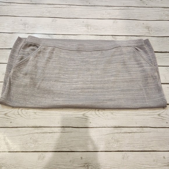 MARLAWAYNNE Womens Size 2X Matte and Shine Easy Knit Skirt with Two Pockets NWT - Picture 12 of 14